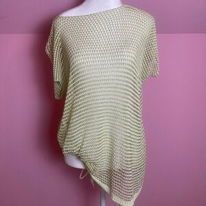 Elegant Cream Knit Women's Top